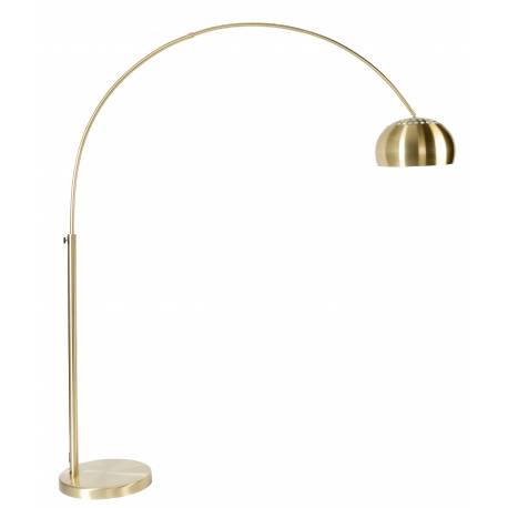 Lampadaire Bow Laiton Zuiver Lampe de Sol Luminaire Eclairage d'Ambiance en Métal Laitonné 39x170x205cm