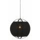 Suspension Lina Beige Athezza Luminaire Plafonnier en Bambou et Lin 50x50,5x50,5cm