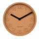 Horloge Cork Time Zuiver Pendule Murale Rond en Béton Orange Aiguilles en Aluminium Noir 5,5x31,6x31,6cm