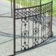 Charmante Tonnelle Elzabeth Gloriette de Jardin Pergola Abris Rond Kiosque en Fer Forgé et Fonte Marron 340x250x250cm