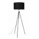 Lampe Lesley Noir Zuiver Luminaire Réglable en Hauteur sur Trépied en Métal Abat-Jour en Polyester 50x50x181cm