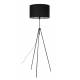 Lampe Lesley Noir Zuiver Luminaire Réglable en Hauteur sur Trépied en Métal Abat-Jour en Polyester 50x50x181cm
