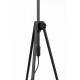 Lampe Lesley Noir Zuiver Luminaire Réglable en Hauteur sur Trépied en Métal Abat-Jour en Polyester 50x50x181cm