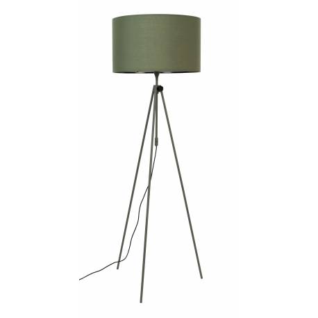 Lampe Lesley Vert Zuiver Luminaire Réglable en Hauteur sur Trépied en Métal Abat-Jour en Polyester 50x50x181cm