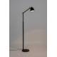Lampadaire Lub Zuiver Luminaire Réglable en Hauteur Lampe sur Pied Articulée en Métal Chromé Noir 25x45,5x142,5cm