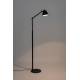 Lampadaire Lub Zuiver Luminaire Réglable en Hauteur Lampe sur Pied Articulée en Métal Chromé Noir 25x45,5x142,5cm