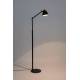 Lampadaire Lub Zuiver Luminaire Réglable en Hauteur Lampe sur Pied Articulée en Métal Chromé Noir 25x45,5x142,5cm