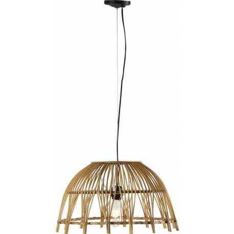 Suspension Ibiza Bambou Athezza Luminaire Plafonnier en Bambou Couleur Naturelle 28,5x53x53cm