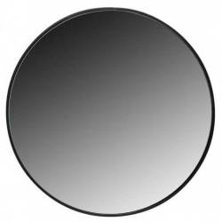 Miroir New York Athezza Décoration Murale en Verre Glace en Métal Noir 50x50cm