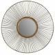 Miroir Mélanie Athezza Glace Ronde Murale Rayon en Laiton Doré 48x48cm