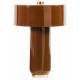 Lampe Manto Brun Athezza Luminaire d'Ambiance de Table de Chevet en Métal Brun 29x29x42cm