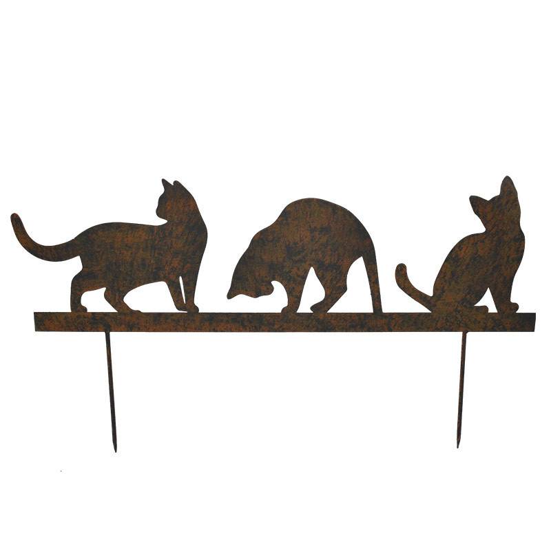 Plaque de décoration murale chat asiatique - plaque déco chats