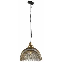 Plafonnier Vienne Double Athezza Suspension Cage Lustre en Métal Doré 31x35x35cm