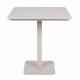 Table de Bistrot Vondel Blanc Zuiver Table de Repas Carrée 2 Personnes Outdoor en Aluminium 71x71x75cm