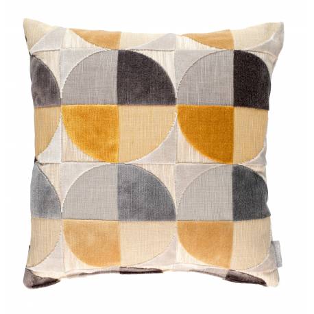 Coussin Décoratif Club Ocre Zuiver Décoration de Canapé Fauteuil en Tissu 45x45cm