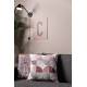 Coussin Décoratif Club Rose Zuiver Décoration de Canapé Fauteuil en Tissu 45x45cm