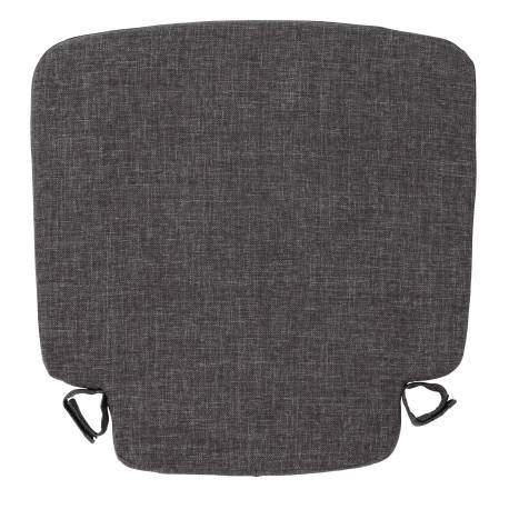Coussin Friday Royal Black Zuiver Coussinet d'Assise pour Chaise Outdoor en Tissu Noir 2,5x42x42cm