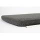 Coussin Friday Royal Black Zuiver Coussinet d'Assise pour Chaise Outdoor en Tissu Noir 2,5x42x42cm