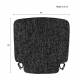 Coussin Friday Royal Grey Zuiver Coussinet d'Assise pour Chaise Outdoor en Tissu Gris 2,5x42x42cm