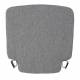 Coussin Friday Royal Grey Zuiver Coussinet d'Assise pour Chaise Outdoor en Tissu Gris 2,5x42x42cm