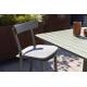 Coussin Friday Royal Grey Zuiver Coussinet d'Assise pour Chaise Outdoor en Tissu Gris 2,5x42x42cm