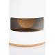 Horloge Blanc Uno Zuiver Pendule en Béton et Osier Aiguilles en Aluminium Thermolaqué Blanc 17x17x24,5cm