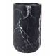 Vase Fajen en Marbre Noir Zuiver Décoration à Poser 15x15x25cm