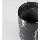 Vase Fajen en Marbre Noir Zuiver Décoration à Poser 15x15x25cm