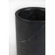Vase Fajen en Marbre Noir Zuiver Décoration à Poser 15x15x25cm