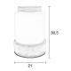 Vase Reina L Zuiver Décoration à Poser Lumineuse en Béton Gris et Verre Givré avec Led Intégré 21,5x21,5x31,5cm