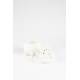 Vase Bassin Small Zuiver Décoration à Poser Soliflore 12 Ouvertures en Céramique Blanche 21x21x28cm