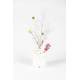 Vase Bassin Small Zuiver Décoration à Poser Soliflore 12 Ouvertures en Céramique Blanche 21x21x28cm