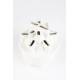 Vase Bassin Small Zuiver Décoration à Poser Soliflore 12 Ouvertures en Céramique Blanche 21x21x28cm