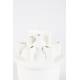 Vase Bassin Small Zuiver Décoration à Poser Soliflore 12 Ouvertures en Céramique Blanche 21x21x28cm