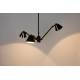 Suspension Lub Zuiver Luminaire Réglable en Hauteur Lampe Articulée en Métal Chromé Noir 66x68,5x97cm