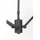 Suspension Lub Zuiver Luminaire Réglable en Hauteur Lampe Articulée en Métal Chromé Noir 66x68,5x97cm