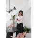 Suspension Lub Zuiver Luminaire Réglable en Hauteur Lampe Articulée en Métal Chromé Noir 66x68,5x97cm