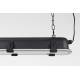 Suspension G.T.A XL Noir Zuiver Luminaire Industriel en Métal Noir Mat et Verre Trempé avec Chaînes en Métal Noir 10x14x130cm