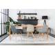 Suspension G.T.A XL Noir Zuiver Luminaire Industriel en Métal Noir Mat et Verre Trempé avec Chaînes en Métal Noir 10x14x130cm