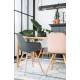 Suspension G.T.A XL Noir Zuiver Luminaire Industriel en Métal Noir Mat et Verre Trempé avec Chaînes en Métal Noir 10x14x130cm