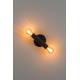 Lampe Murale Hawk Noir Zuiver Luminaire 2 Ampoules en Métal Noir Finition Sablée avec Bras Réglable 9x12x39cm
