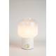 Lampe de Table Moody Blanc Zuiver Lampe sur Pied en Métal Noir et Verre Coloré Ombré avec Bouton en Laiton 20x20x29,5cm