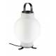 Lampe de Table Nomad Zuiver Eclairage en Métal Noir et Verre Dépoli Luminaire à Poser avec Poignée 20x20x27,5cm