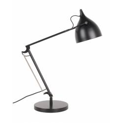 Lampe de Bureau Reader Noir Mat Zuiver Eclairage Réglable en Hauteur Luminaire en Métal Noir Mat 22x22x76cm