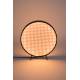 Lampe de Table Sien Zuiver Eclairage en Métal Noir et Abat-Jour en Cannage Rotin Couleur Naturelle 5x34x36cm