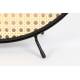 Lampe de Table Sien Zuiver Eclairage en Métal Noir et Abat-Jour en Cannage Rotin Couleur Naturelle 5x34x36cm