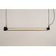 Suspension Prime Noir XL Zuiver Luminaire Industriel en Métal Noir Mat et Verre Trempé avec Chaînes en Métal Noir 13.5x130x200cm