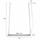 Suspension Prime Noir XL Zuiver Luminaire Industriel en Métal Noir Mat et Verre Trempé avec Chaînes en Métal Noir 13.5x130x200cm
