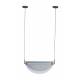 Suspension Rani Smoke Zuiver Eclairage Tendance Luminaire Design en Métal et Verre Gris 22x73,5x160cm