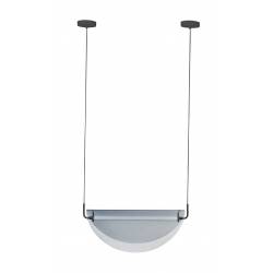 Suspension Rani Smoke Zuiver Eclairage Tendance Luminaire Design en Métal et Verre Gris 22x73,5x160cm
